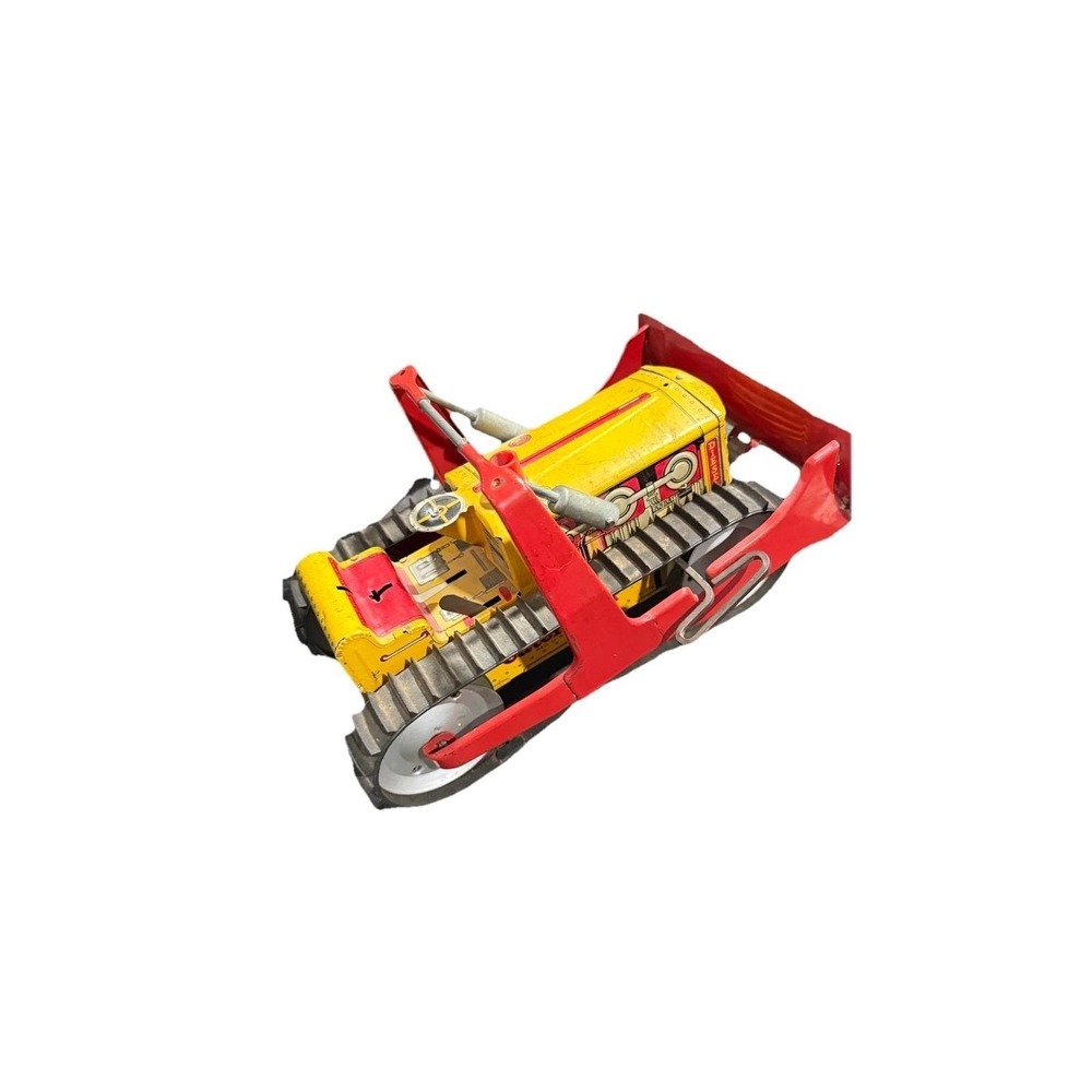 1940'S VINTAGE MARX TIN LITHO WIND UP CATERPILLAR TRACTOR‎